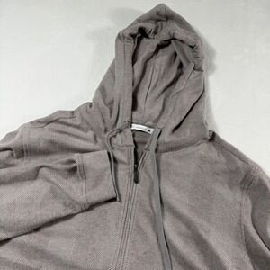 7 Diamonds Generation Hoodie 4 Way Stretch Taupe Herringbone Mens XL NWOT